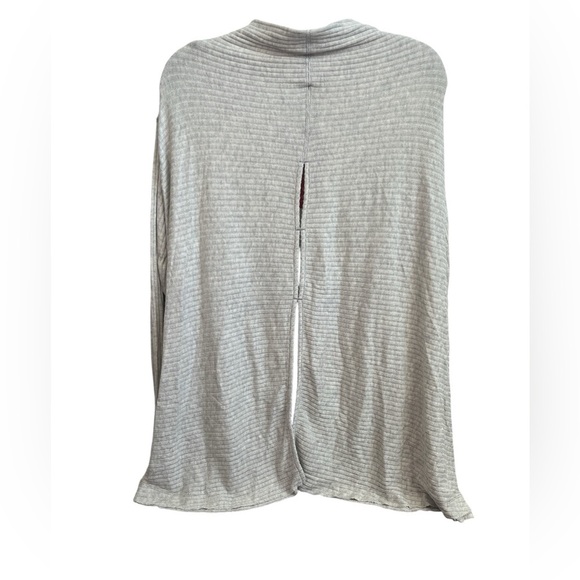 NEW We the Free Free People Ribbed Thermal Tee Size Large Gray - Picture 6 of 9